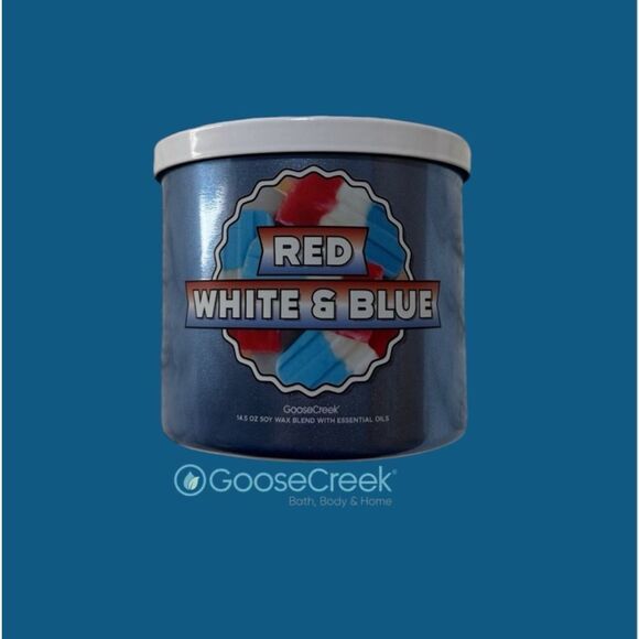 GooseCreek Red White & Blue Scented Candle - Picture 1 of 3